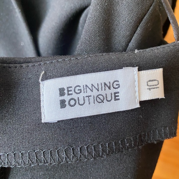 Beginning Boutique Black Asymmetrical Bodycon Dress (medium) - Picture 6 of 7